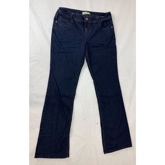 Vintage Y2K Low-Rise Jeans Flare Butterflies L.e.i. Ashley Trouble Size 11 - Picture 1 of 10